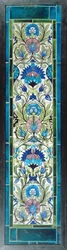 Fünf Fliesen mit durchgehendem Blumendesign